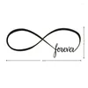 Window Stickers Forever Wall Bedroom Decor Infinity Symbol Word PVC Art Decals Home Decoration