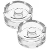 Mugs 2 Pcs Fermentation Weight Fermenting Lids Glass Clear Jar Wide Mouth Small Weights Mason Jars Covers