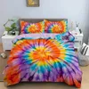 Zestawy pościeli krawat bar barwił bliźniacy boho kołdra bohemian hipis bedspread 2/3 sztuki