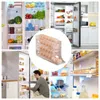 Kök förvaring transparent kylskåp automatiskt rullande äggställhållare 4 nivåer Box Rolling Basket Container