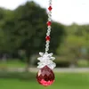 Декоративные фигурки 1pcs Diy Chakra Sun Catcher Crystal Ball Prism Rainbow Octagon Beads Висят солнечные украшения