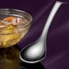 Spoons Stainless Steel Spoon High-QualityThicken Long Handle Soup Long-lasting Silver Pot Scoops Colander For Home Resturant