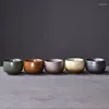 Tasses Saucers Cérames en céramique Ensemble de 5 ensembles de tasses chinoises.