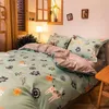 Bettwäsche Sets BBSet Cartoon niedliche Haustier -Ära Set 3/4pcs Erwachsener/Kinder Geschenk Duvet Cover Quilt Pillow Case Studenten Bett Wäsche