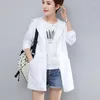 Women's Jackets Sunscreen Clothing Mid Length 2024 Loose Summer Ultra Light Thin Breathable Mom Sports Cardigan Jacket Top