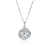 Sterling zilveren kettingen kristal van Swarovski -elementen S925 Zilver gekleurde bal hang ketting trendy dames kerstcadeaus Potaal 2371