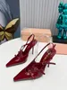 Hoge hakken rode schoenen, dus Kate merk Stiletto Peep-Toes Pointy Designer Open tenen Slingback Heel Luxe rubber loafers