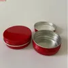 Vela de bricolagem de bricolage de 30 ml DIY vazio de caixa de alumínio pequena latas de metal de beleza Creme de pé de mão de mão recarregável potgoods fwppg nvmts