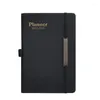 Kladblok 18 maanden Planboeken Volledige Engelse versie Pu Leather Agenda Notebook Business Office Notebooks