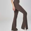 Donne pantaloni da yoga bootcut pantaloni da fitness altinetto di calcio in alto.