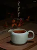 Muggar Ru Kiln Tea Pitcher Ceramic stor kapacitet Pot Fair Mug Jingdezhen Handmade Ru-Porcelain Gift Celadon