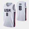 2023 USA Team Basketball Trikots 8 Paolo Banchero 5 Mikal Bridges 11 Jalen Brunson 10 Anthony Edwards 6 James 10 Bryant 4 Curry 7 Brandon Ingram 6 Cameron Johnson Jersey