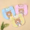 Bibs Burp Cloths Boys and Girls Nourning Bibs Soft Cotton Terproofr Drip Towels Matchs Animal coloré Baby Bibs Bustons Burp Vêtements D240513