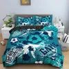 Bedding Sets 2/3pcs 3D Football In Water Set King Soccer Duvet Covers Comforter Bed Cover For Boys Adult US EU AU UK Size