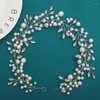 Hair Clips Wedding Crystal Pearl Headband Bridal Tiaras Vine Accessories Women Hairpins Headpiece Party Jewelry Ornaments