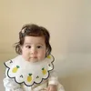 Bibs Burp Burp Shums coreano simpatico bavagie asciugamano di saliva petalo a 360 gradi rotazione di cotone neonato pettoraino bavaglini bavaglini per bambino che alimentano bavaglio 0-3 anni d240513
