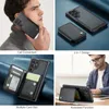 2IN1 Odłączona skórzana karta Portfel Portfel dla Samsung Galaxy S24 Ultra S23 S22 S21, Magnetyczne Flip Kick -Stand RFID Zakłada telefonu