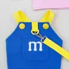 Dog Collars Embroidered Letter Pet Chest Back Harness Vest Style Designer Clothes Traction Coat For Spring And Summer 2024