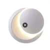 Wall Lamp Nordic Moon Chasing Bedroom Lights Simple Aluminum 360° Rotatable Lighting Eye Protection Home Decors Sconces