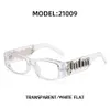 Personality fashion Europe and the United States personality small frame sunglasses women's fashion wide mirror leg sunglasses men's UV protection H513-14