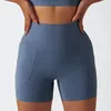 Shorts actifs Yoga Femmes Gym Vêtements d'entraînement avec recyclage de poche Portez un motard haute taille en cours d'exécution