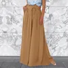 Spodnie damskie Summer 2024 Spring Women Women Net Pant Black Elastic High Talle Palazzo Hippie Loose Long Lounge Spodni