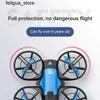 Drones 4DRC V8 Mini Drone 4K Professional HD Wide Angle Camera 1080P WiFi FPV Drone Height Maintaining Foldable Gesture Control Four Helicopter Toys S24513