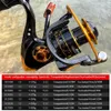 Metal Spool Spolning Fishing Reel 1000-7000 Series Fishing Wheel 121BB 5.2 1 Fiske Tackle Pesca Carrete Carp Reel Feeder 240511