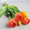Kwiaty dekoracyjne 5 Branch/pakiet sztuczny bukiet tulipan pE Lateksowe tulipany Fakie