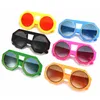 Fashion Sun Glasse Anti-UV SPELACLES Candy Color glasögon Retro Goggles Double Beam Ornamental Personality Solglasögon