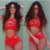 10 kolorów Summer Damskie Styl Seksowne stroje kąpielowe swobodne dwuczęściowe zestaw kąpielowy Lady Seksowne bikini rozmiar S-xl