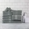 Столовые коврики базовые сплошные из 18 предметов для банных полотенец школы серая