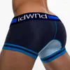 Underbyxor! DWND Fashion Simple Style Men Boxers Bekväm Cotton Sexig underkläder Perfekt kurva