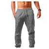 Pantalons pour hommes outils de festool en coton printemps et automne hurnable haleineux de couleur solide pantalon imprimer streetwear