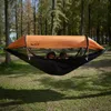 Traveler hammock Outdoor anti roll and anti mosquito hammock Double person sunshade camping hammock with mosquito net 240429
