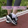 Kids Socks 5 pairs/batch of running socks for women casual outdoor travel cute colorful stripes sports white short cotton socks for girls gifts in 5 colors d240513