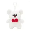 Nyckelringar Plush Keyring Mini Valp Figure Keychain Dog Pendant Key Chain