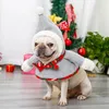 Dog Apparel Christmas Party Costume Outfit Hoded Cloak With Hat For Small Sized Puppy