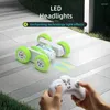 Party Favor pour les enfants Mini-contrôlée de voiture télécommandée Rabouillage double facette à 360 degrés Tipper tout-terrain Racing Toy Zhiyi