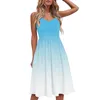 Casual jurken vrouwen zomer sling elegante suspener backless vakantie strand v nek jurk zwarte a-line knie hoogvestido