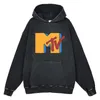 MTV Music Television Hoodies Hoodies Quality Cotton Retro Rock Rock Hip Hop Punk Sweatshirt surdimensionné Y2K HARAJUKU Men de femmes Vêtements 240429