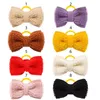 Vêtements pour chiens 20 / 30pcs quotidiennes coiffures de chat pour chats boys avec des élastiques toiletage cadeau en peluche à la main Gift pour petites fournitures