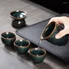 Teaware set eftermiddag design te set minimalistisk japansk roterande modernt porslin avancerad teieren avec tasses hem dekoration