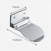 Mattes de bain Pleeur de douche Tabouret de pied Mur Mur mural Espace pliant en aluminium Pédales de salle de bain non glip