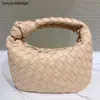 Jodie Bag Bottegvenets Handbags 2024 Woven Womens New Style Dumplings Knot Underarm Advanced Cloud Handbag Leather RJ