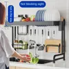 Kitchen Storage Sink Rack Stainless Steel Countertop Dish Shelf Multifunctional Draining Organizer Holder J