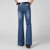 Mäns jeans för män plus size flared mikro stretch denim byxor klassisk ddesign