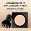 Natural Mushroom Head Air Cushion CC Cream Long Lasting Brighten Face Foundation Cream Women Makeup Face Korean Cosmetics Tools 240511