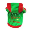 Köpek Giyim Mutlu Noeller Pet Puppy Giyim Ağacı Kar Tanesi Ceket Kapşonlu Kostüm Kapşonlu Sweatshirt Sıcak Kedi Sweater