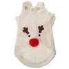 Pulls pour chiens Prilleurs de Noël Vêtements Elk Costume Costume Puppy Knitwear Winter Warm for (